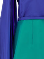 Carolina Herrera Multicolor Silk Midi Dress