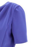 Carolina Herrera Blue Polyester Midi Dress