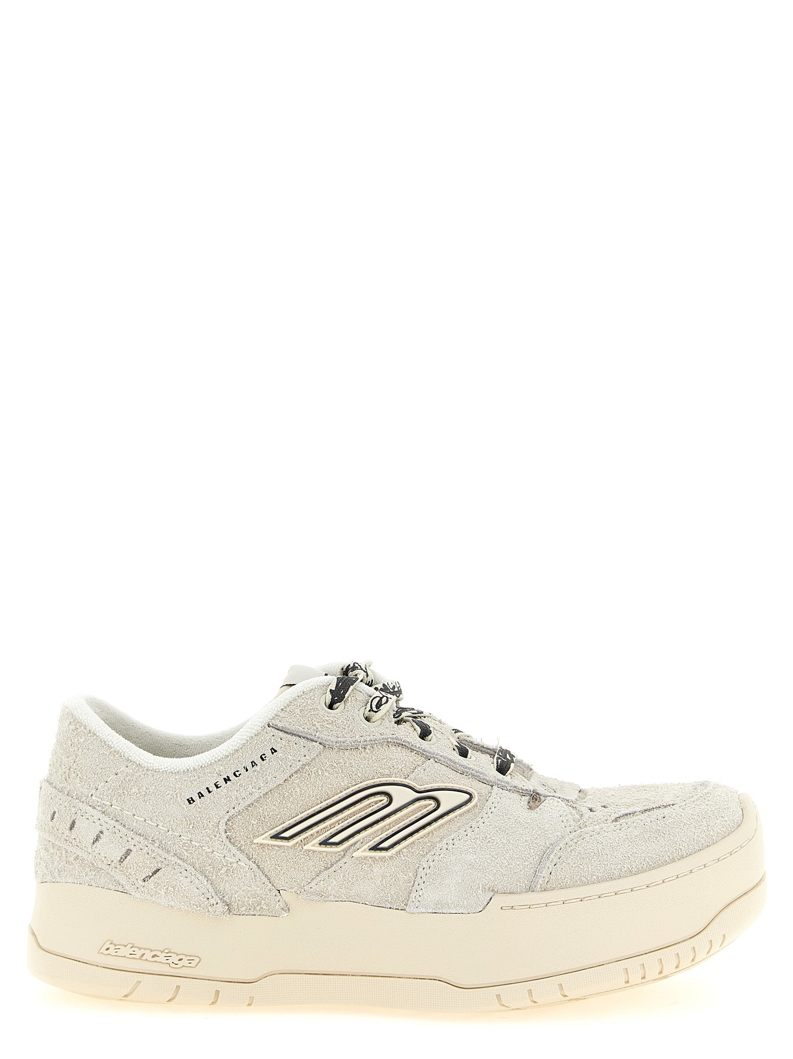 Balenciaga Beige Bovine Leather Platform Sneakers
