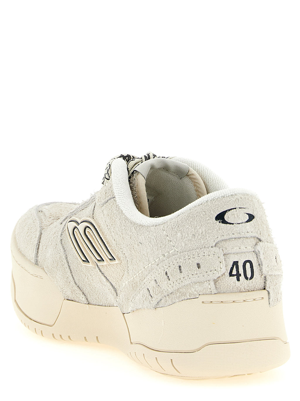 Balenciaga Beige Bovine Leather Platform Sneakers