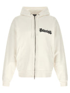 Balenciaga White Cotton Sweatshirt