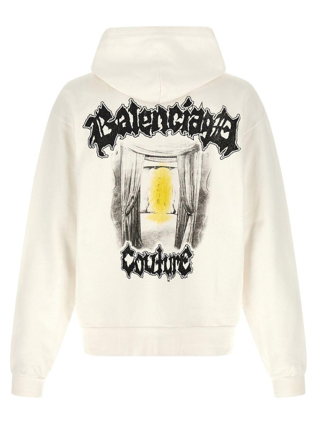 Balenciaga White Cotton Sweatshirt