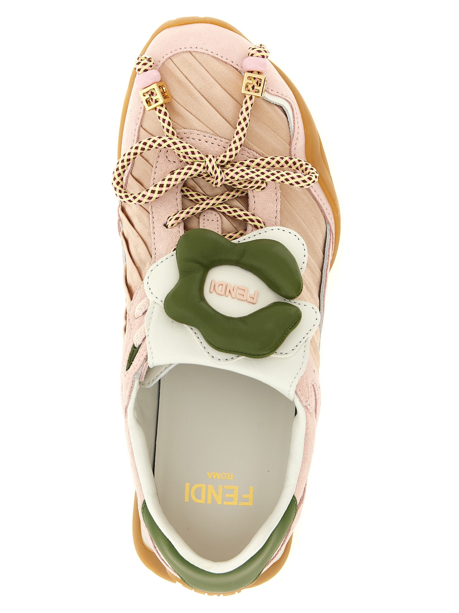 Fendi Multicolor Calfskin Athletic Sneakers