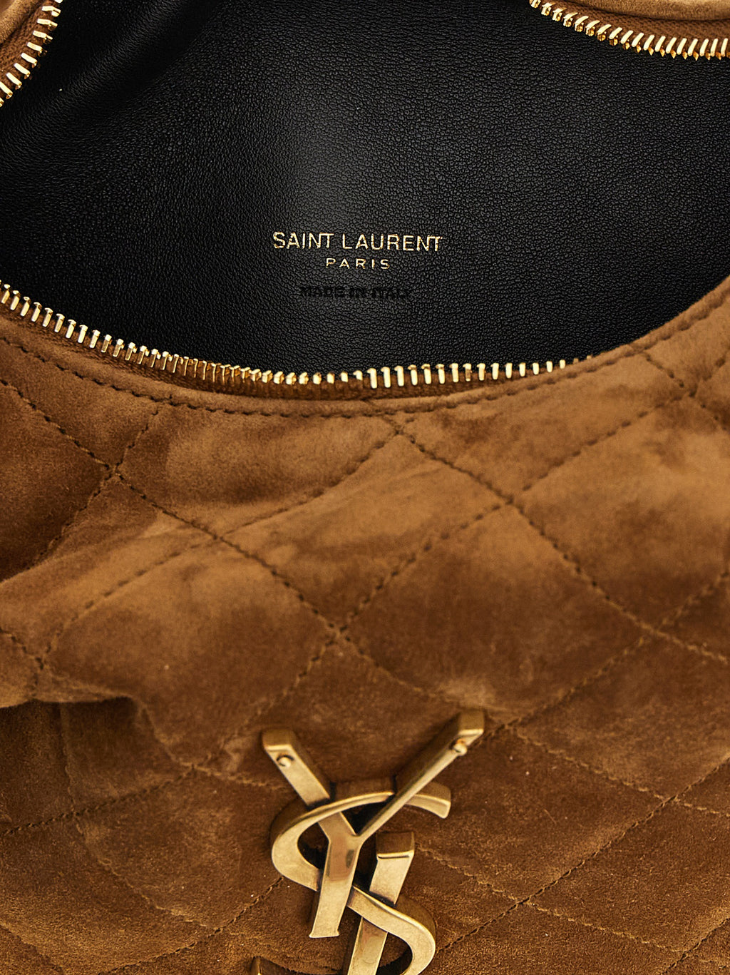 Saint Laurent Brown Calfskin Handbag