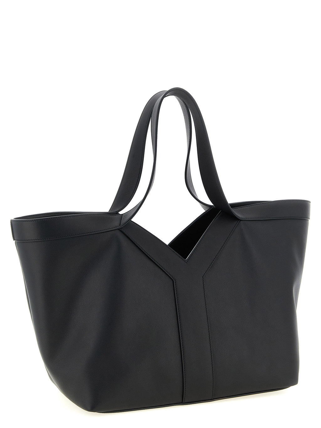 Saint Laurent Black Calfskin Tote Bag