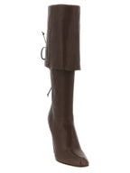 Alexander McQueen Brown Lamb Leather Over The Knee