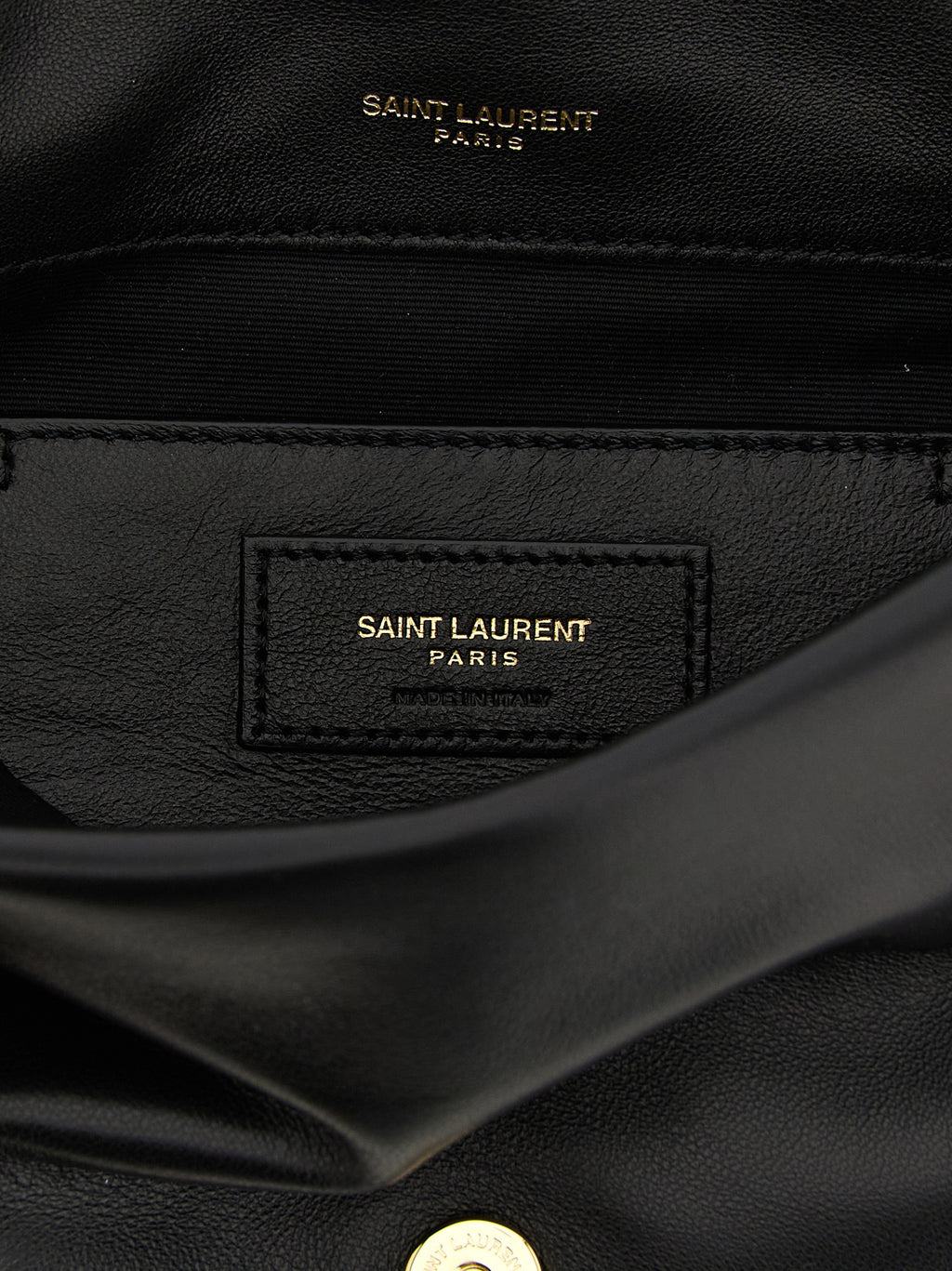 Saint Laurent Black Lamb Leather Shoulder Bag