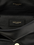 Saint Laurent Black Lamb Leather Shoulder Bag