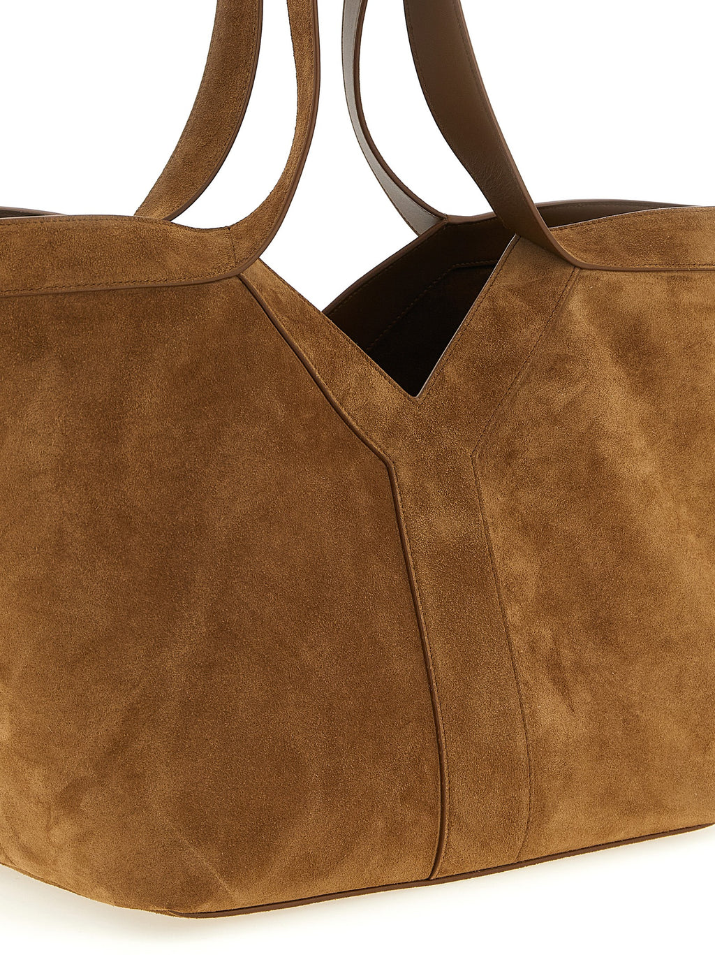 Saint Laurent Brown Calfskin Tote Bag