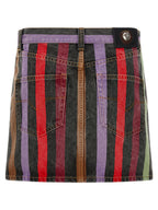 Versace Multicolor Cotton Long Skirt