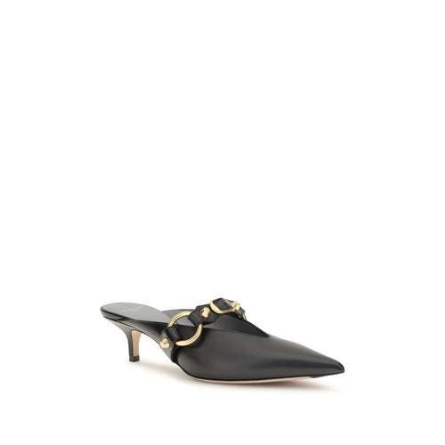 Balenciaga Sorte Kalvelæder Bos Taurus Mules