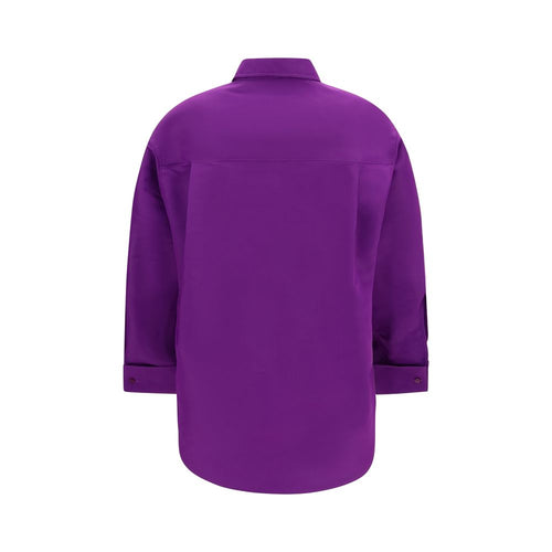 Balenciaga Fioletowa Bawełniana Koszula