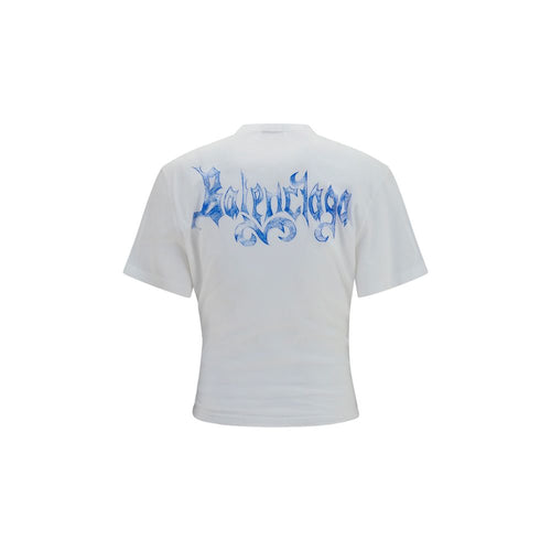 Balenciaga Biały Bawełniany T-shirt