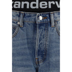 Alexander Wang Blue Cotton Relaxed Fit Jeans