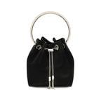 Jimmy Choo Black Cotton Shoulder Bag