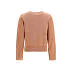 Ganni Beige Cotton Sweatshirt