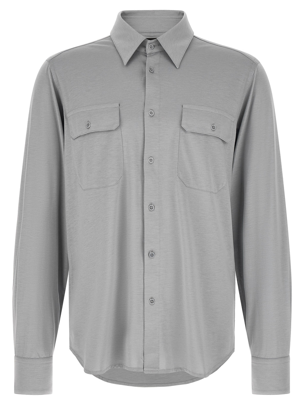 Tom Ford Gray Silk Blouse