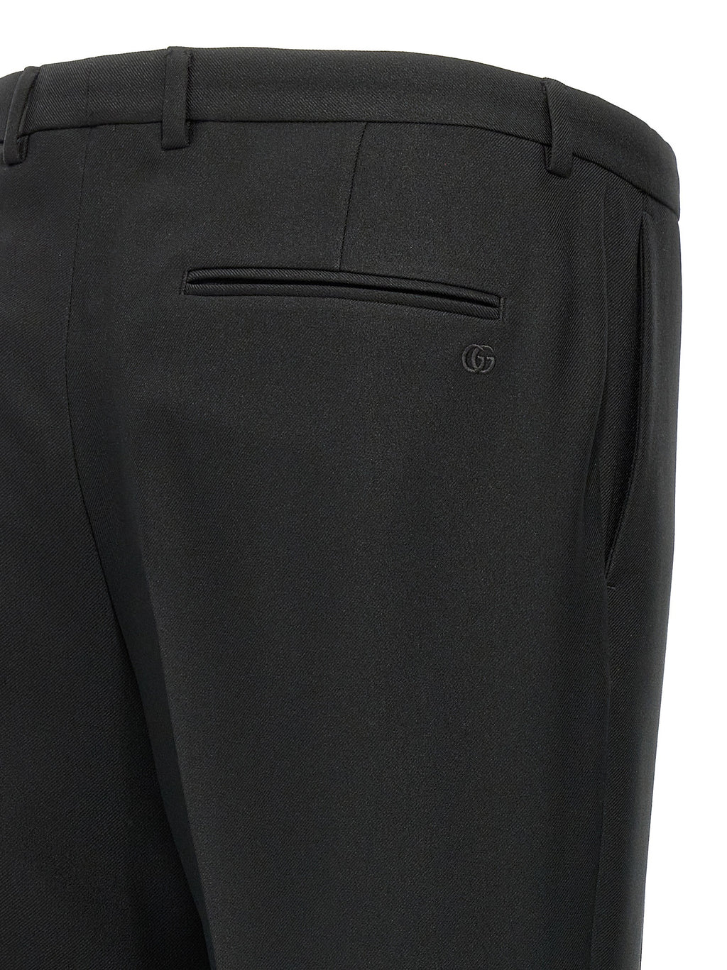 Gucci Black Polyester Casual Pants