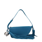 Burberry Blue Leather Shoulder Bag