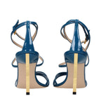 Tom Ford Blue Leather Stiletto Heel Sandals
