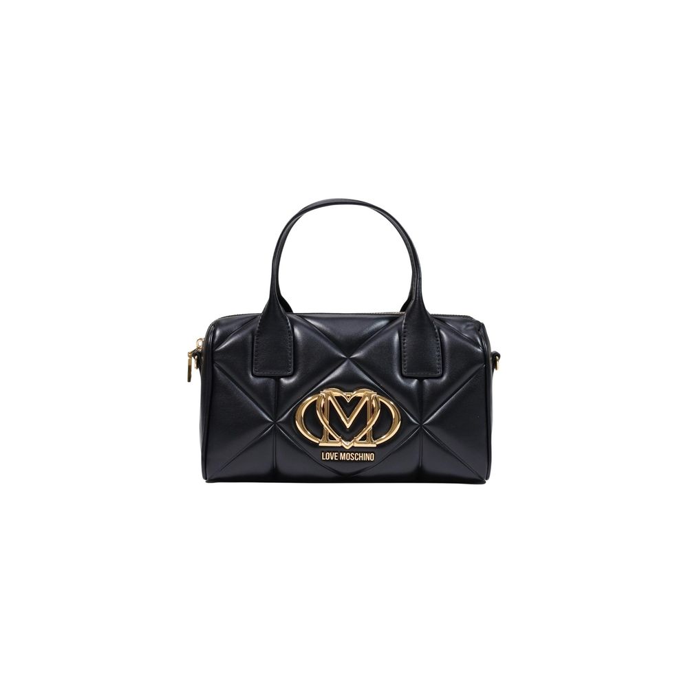 Love Moschino Sort Håndtaske i Polyethylen