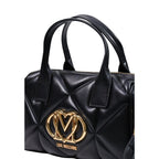 Love Moschino Sort Håndtaske i Polyethylen