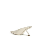 Ferragamo Beige Calf Leather Bos Taurus Mules