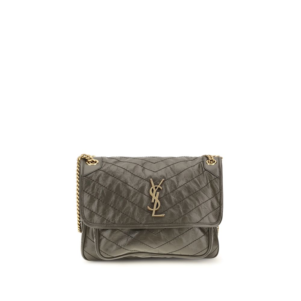 Saint Laurent Skuldertaske i tokalvet læder fra Bos Taurus