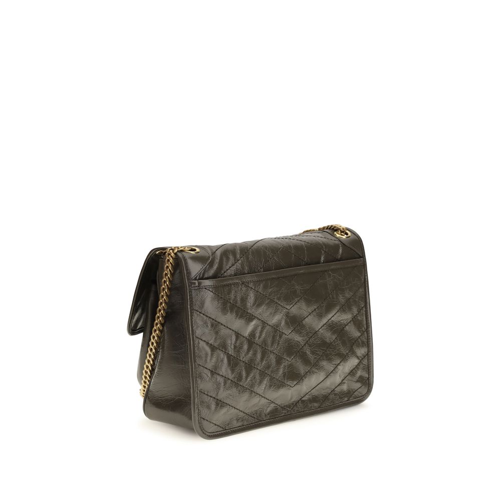 Saint Laurent Skuldertaske i tokalvet læder fra Bos Taurus