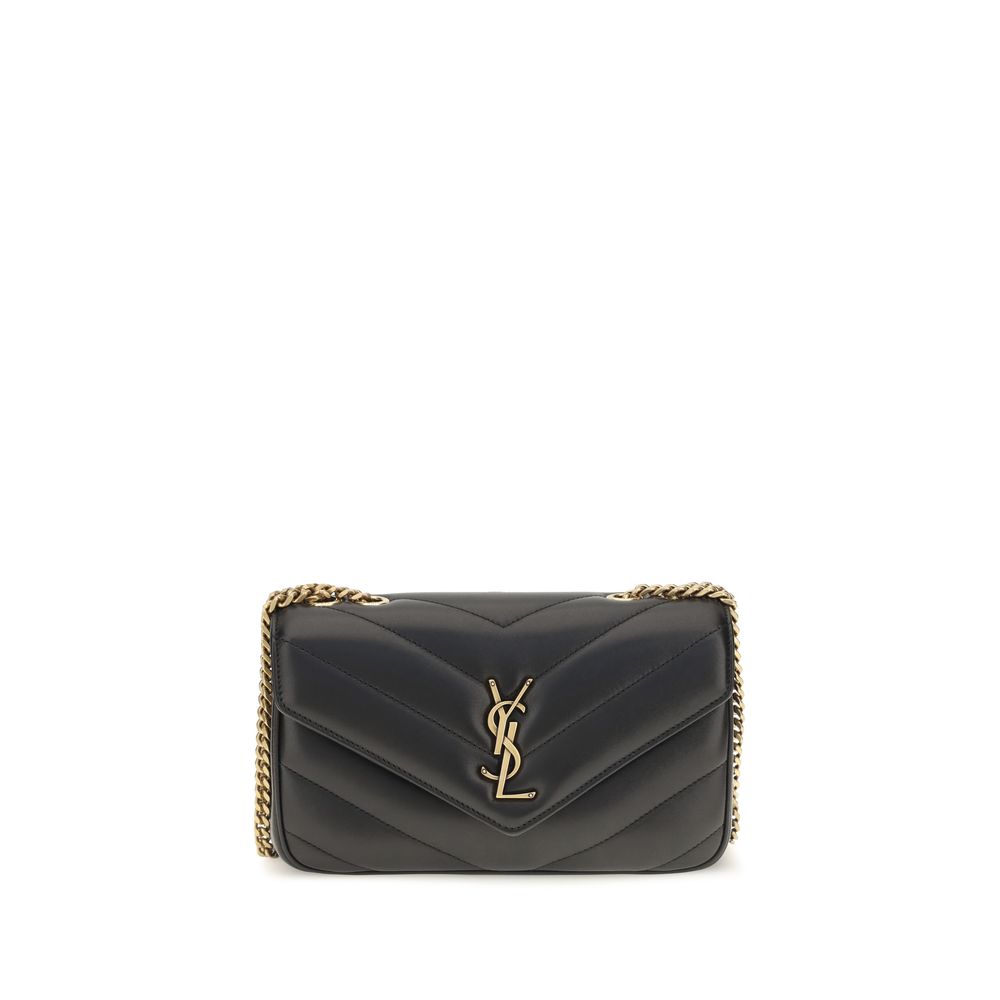 Torebka na ramię Saint Laurent Black Lamb Ovis Aries Aries