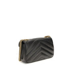 Torebka na ramię Saint Laurent Black Lamb Ovis Aries Aries