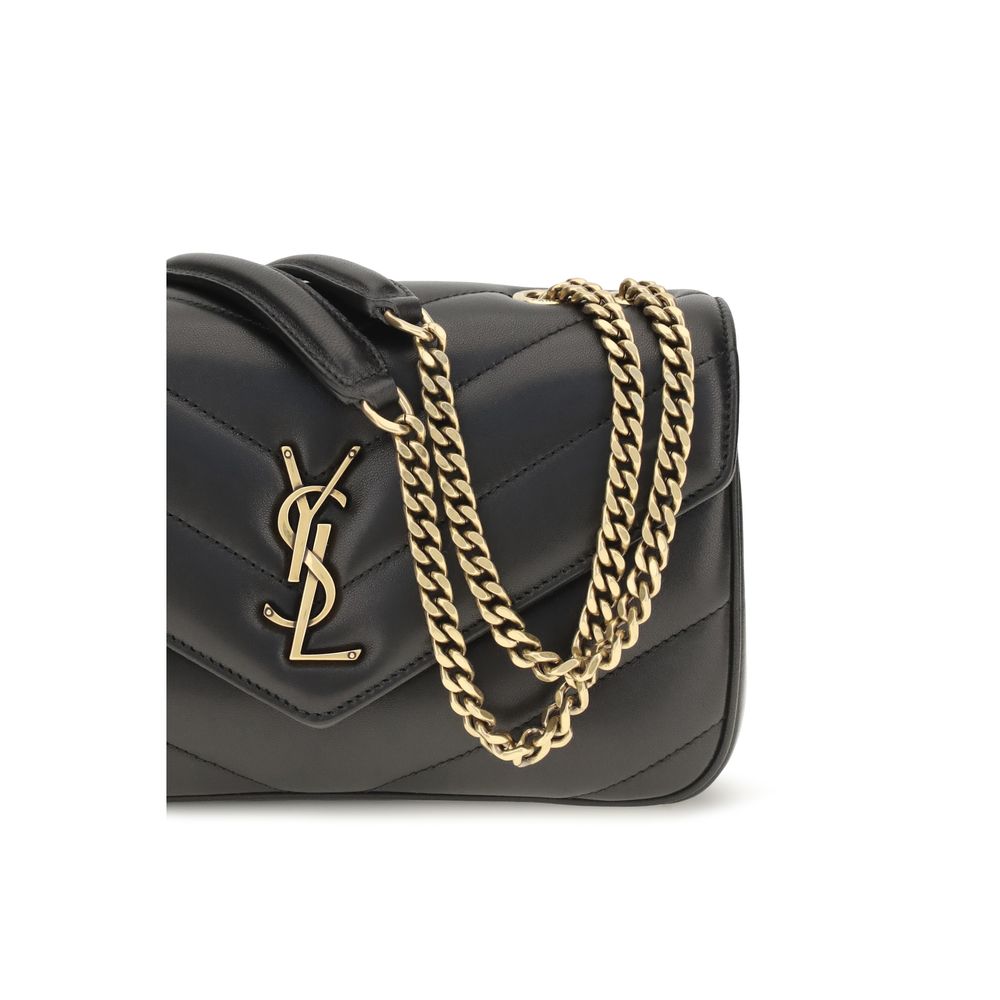 Torebka na ramię Saint Laurent Black Lamb Ovis Aries Aries