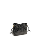 Saint Laurent sort clutch i lammeskind (Ovis Aries Aries)
