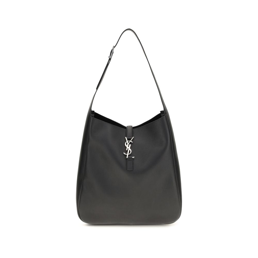 Saint Laurent Sort Kalveskind Bos Taurus Skuldertaske