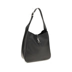 Saint Laurent Sort Kalveskind Bos Taurus Skuldertaske