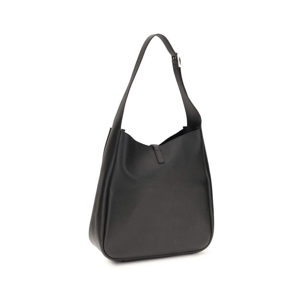 Saint Laurent Sort Kalveskind Bos Taurus Skuldertaske