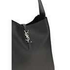 Saint Laurent Sort Kalveskind Bos Taurus Skuldertaske