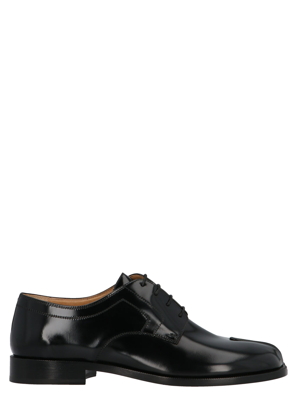 Maison Margiela Black Calfskin Oxfords And Derbies