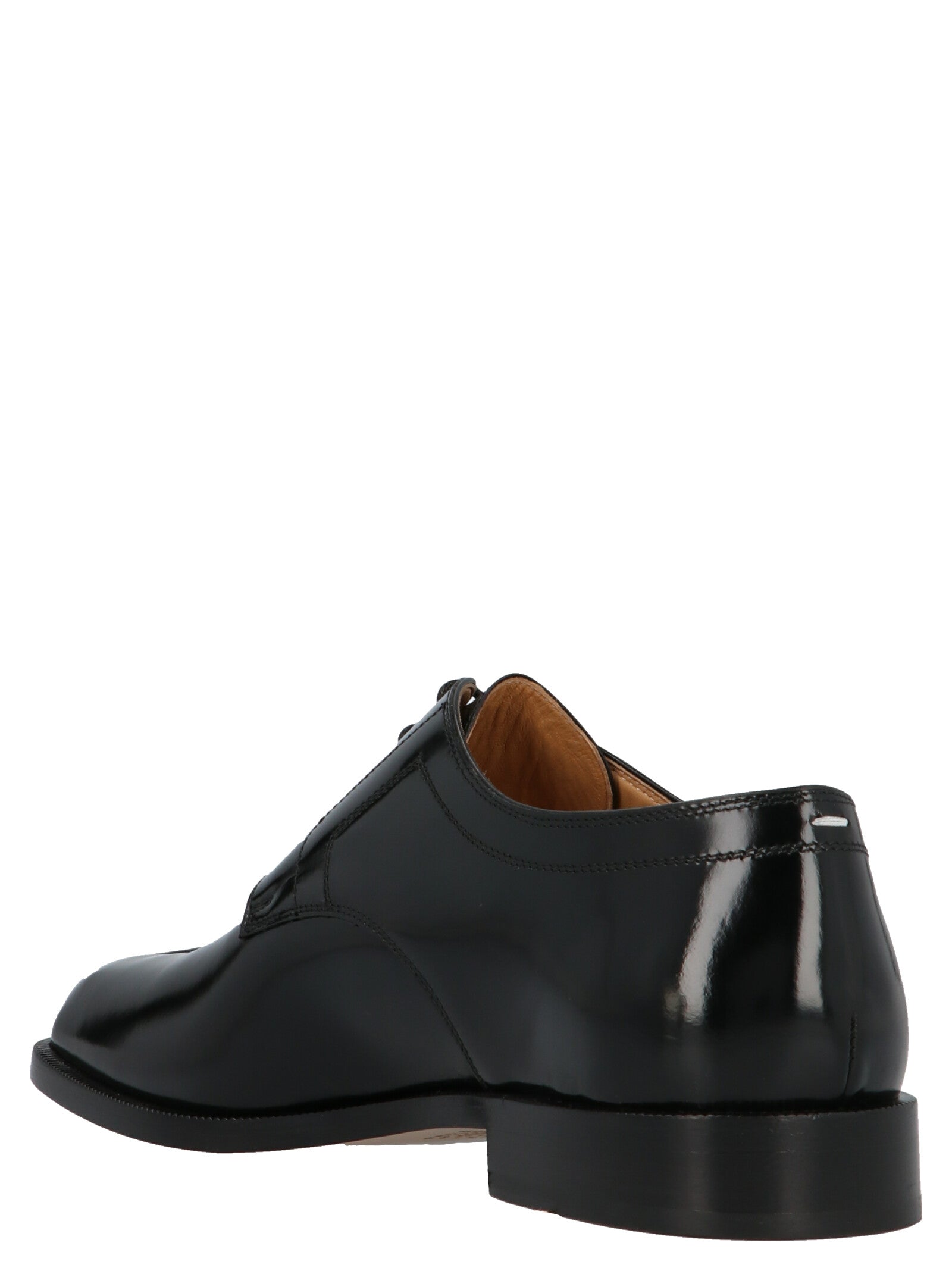 Maison Margiela Black Calfskin Oxfords And Derbies