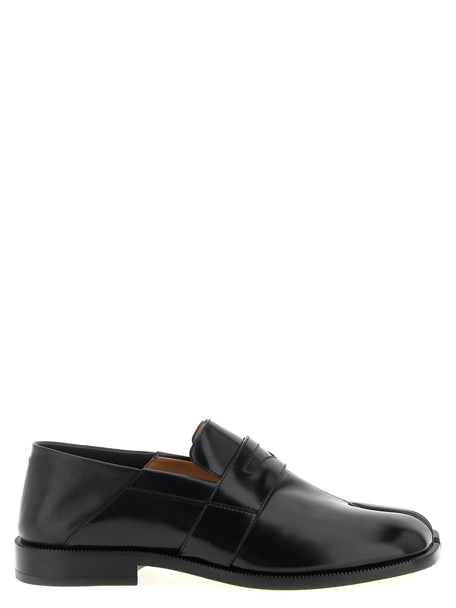 Maison Margiela Black Calfskin Slip-On Loafers