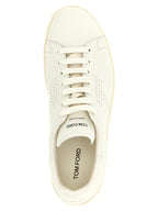 Tom Ford White Leather Low Top Sneakers