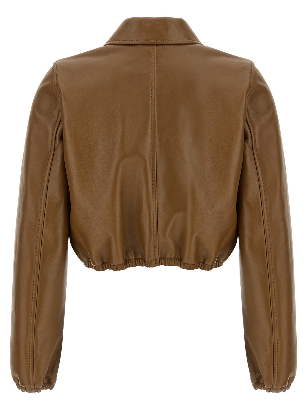 Gucci Beige Lamb Leather Leather Jacket