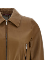 Gucci Beige Lamb Leather Leather Jacket