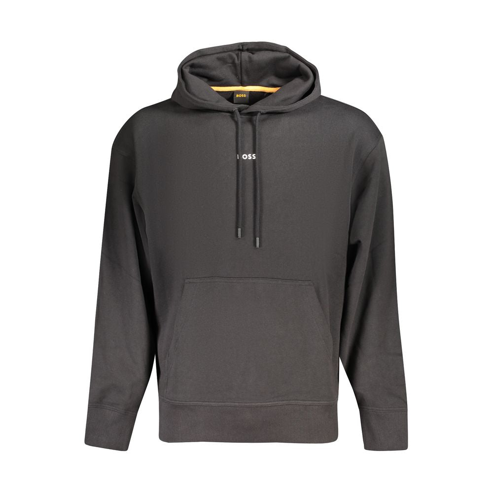 Hugo Boss Black Cotton Men's Hoodie