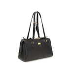 Dolce & Gabbana Sort Kalveskind Bos Taurus Skuldertaske