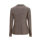 Burberry Brown Wool Oves Aries Blazer