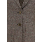 Burberry Brown Wool Oves Aries Blazer