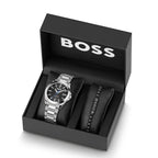 Hugo Boss Gray Stainless Steel Dress Watch