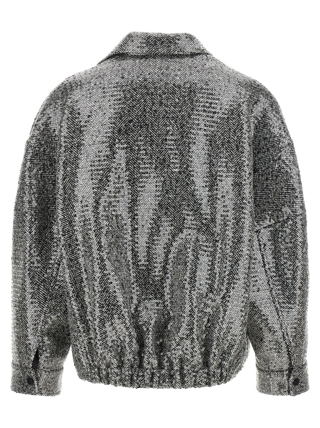 PINKO Silver Polyester Bomber