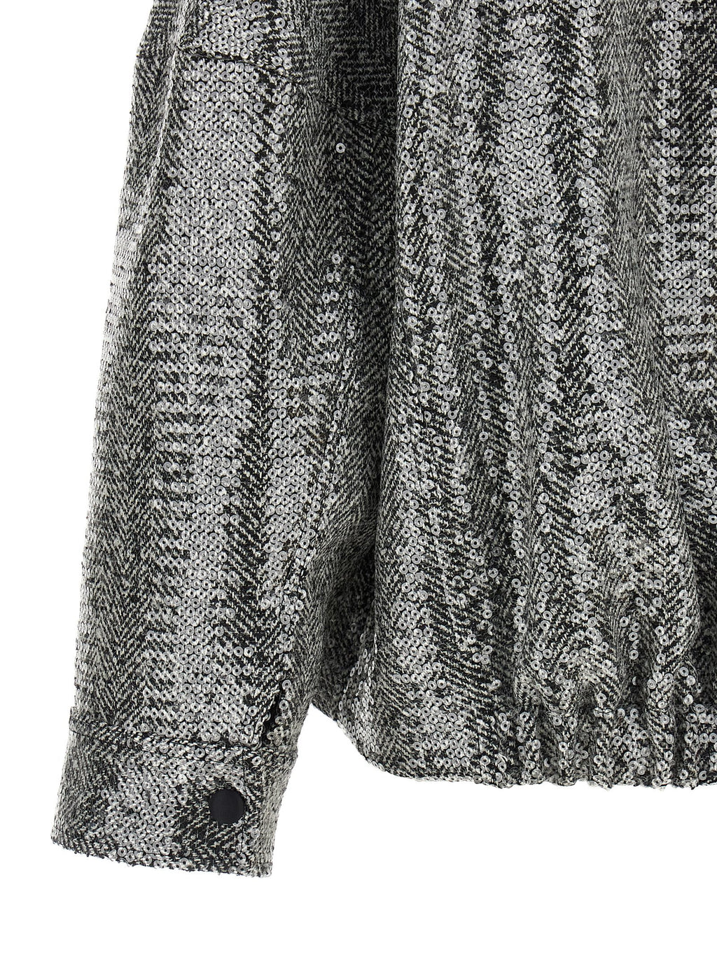 PINKO Silver Polyester Bomber